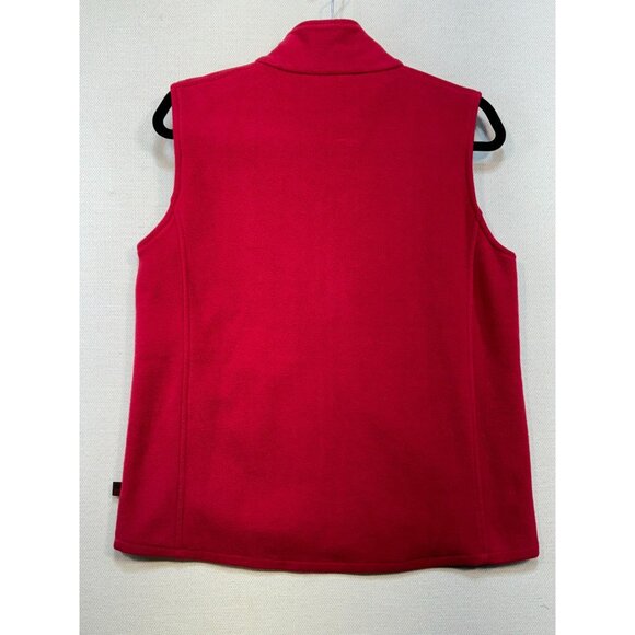 Woolrich Womens Fleece Vest Small Fuchsia Pink Warm Cozy Classic - Picture 8 of 10